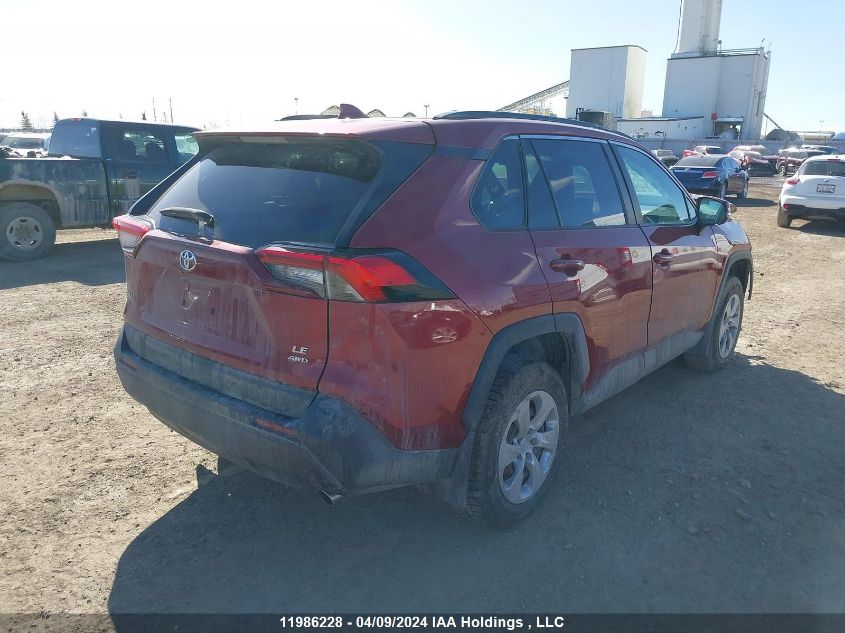 2020 Toyota Rav4 Le VIN: 2T3B1RFV9LW119145 Lot: 11986228