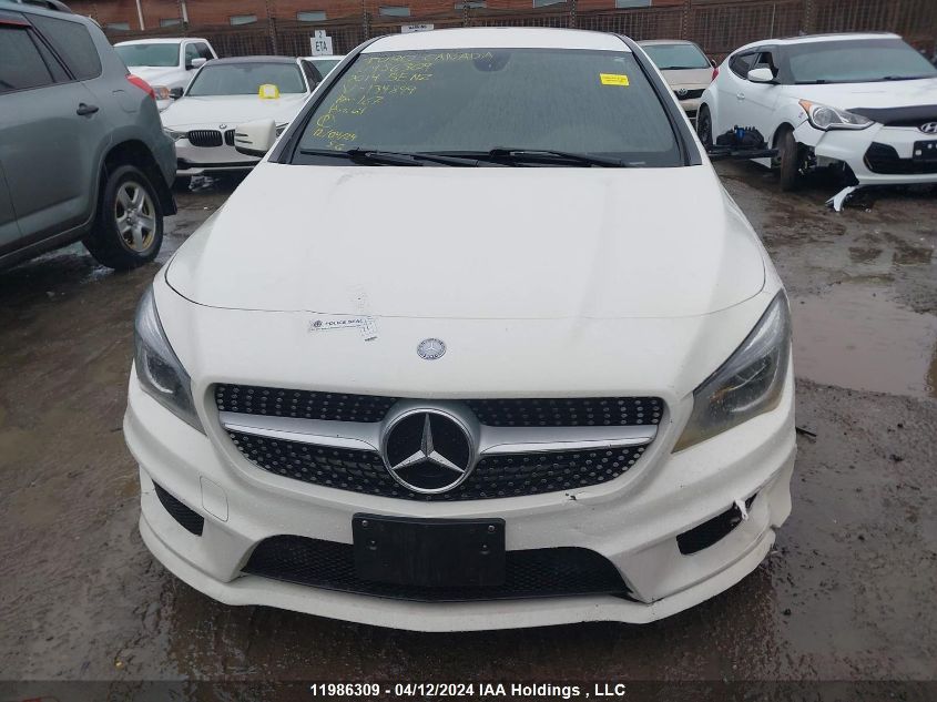 2014 Mercedes-Benz Cla-Class VIN: WDDSJ4EB0EN134899 Lot: 11986309