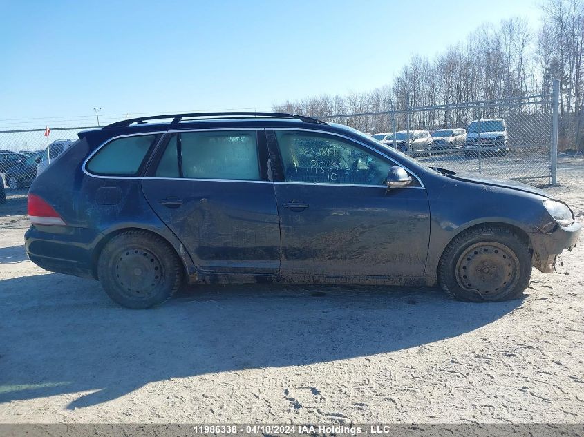 2010 Volkswagen Golf Wagon VIN: 3VWTL8AJ2AM688878 Lot: 11986338