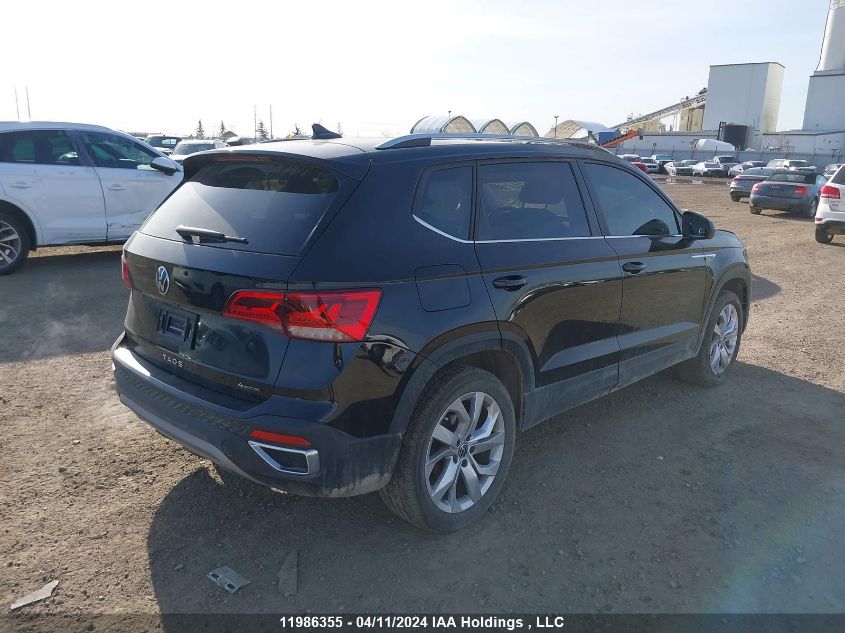 2022 Volkswagen Taos VIN: 3VVLX7B20NM097836 Lot: 11986355