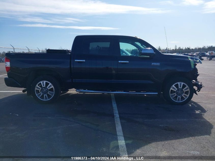 2018 Toyota Tundra Crewmax 1794/Platinum VIN: 5TFAY5F11JX718272 Lot: 11986373