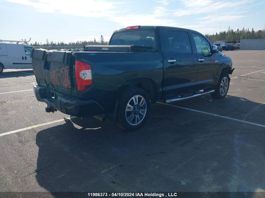 2018 Toyota Tundra Crewmax 1794/Platinum VIN: 5TFAY5F11JX718272 Lot: 11986373