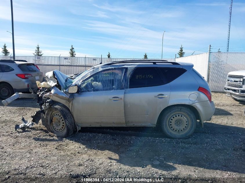2005 Nissan Murano Sl VIN: JN8AZ08W55W438542 Lot: 11986394