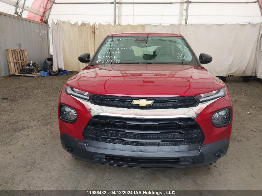 2021 Chevrolet Trailblazer VIN: KL79MNSL1MB070937 Lot: 11986432