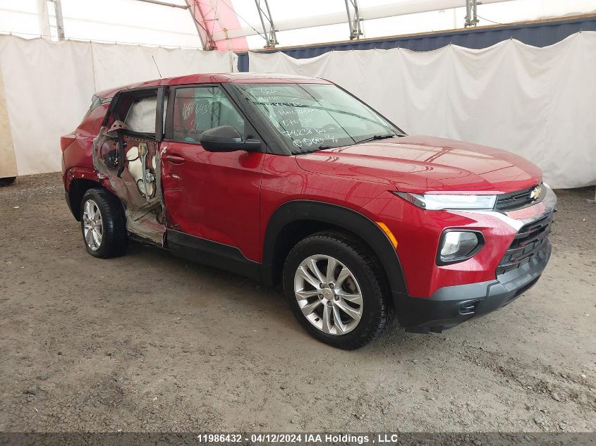 2021 Chevrolet Trailblazer VIN: KL79MNSL1MB070937 Lot: 11986432