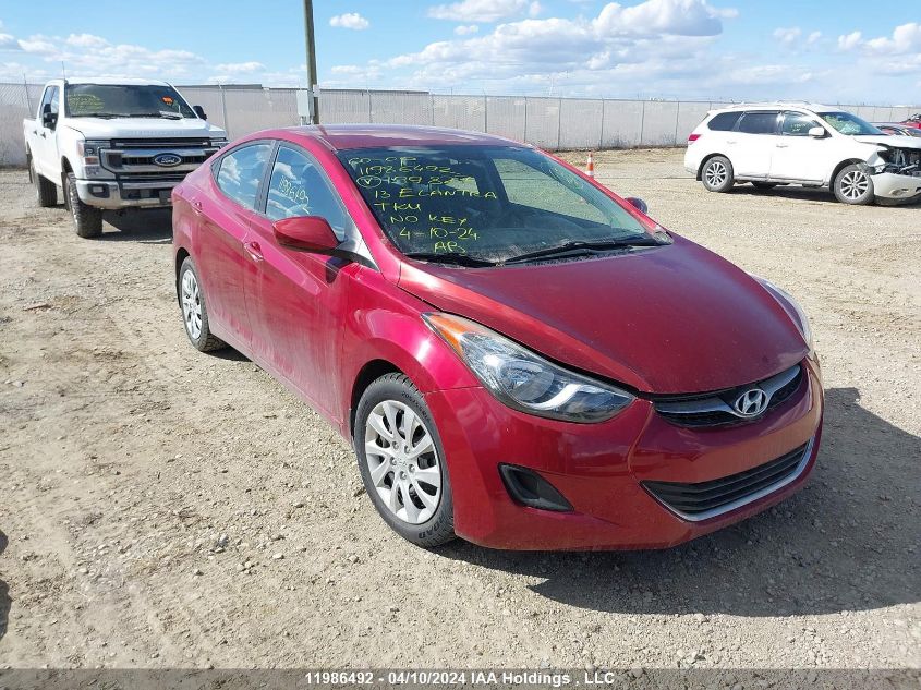 2013 Hyundai Elantra Gl VIN: 5NPDH4AE7DH199827 Lot: 11986492