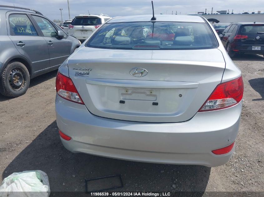 2014 Hyundai Accent Gls/Gs VIN: KMHCT4AE6EU666443 Lot: 11986539