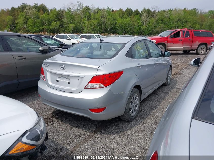 2014 Hyundai Accent Gls/Gs VIN: KMHCT4AE6EU666443 Lot: 11986539