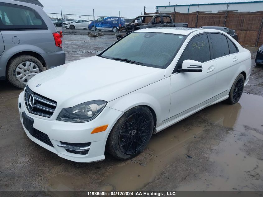 2014 Mercedes-Benz C 300 4Matic VIN: WDDGF8AB6EA898638 Lot: 11986585