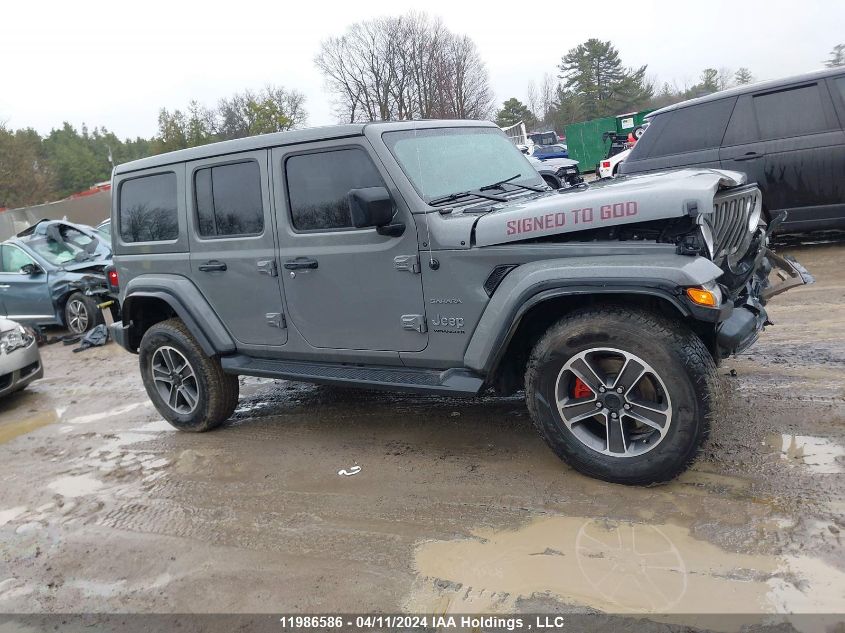 2023 Jeep Wrangler 4-Door Sahara VIN: 1C4HJXEN4PW587372 Lot: 11986586