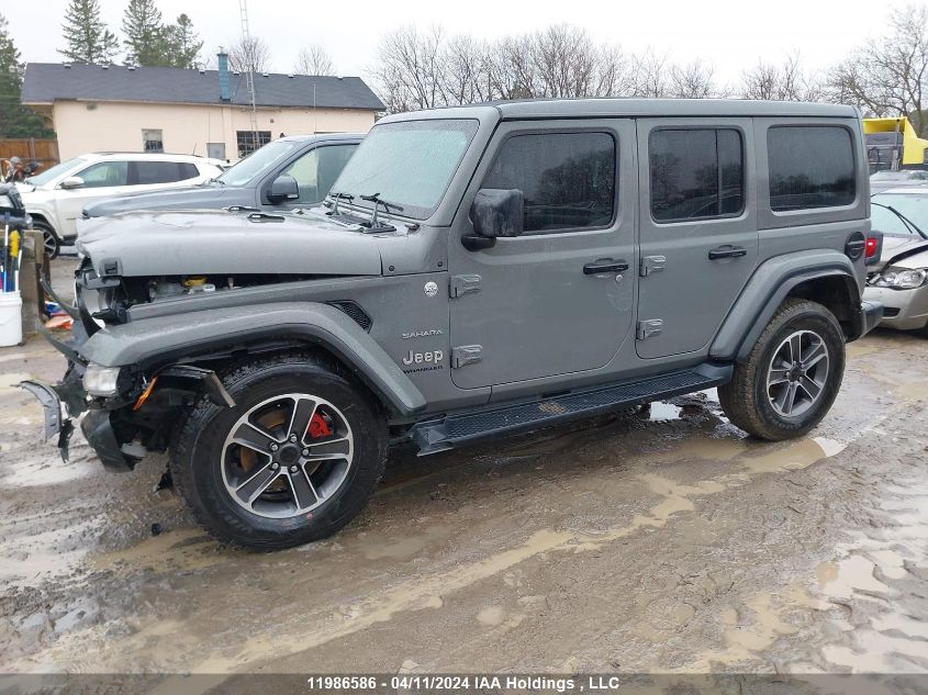 2023 Jeep Wrangler 4-Door Sahara VIN: 1C4HJXEN4PW587372 Lot: 11986586