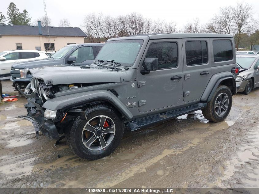 2023 Jeep Wrangler 4-Door Sahara VIN: 1C4HJXEN4PW587372 Lot: 11986586