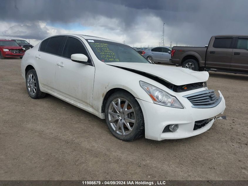 2012 Infiniti G37X VIN: JN1CV6AR9CM680852 Lot: 11986679