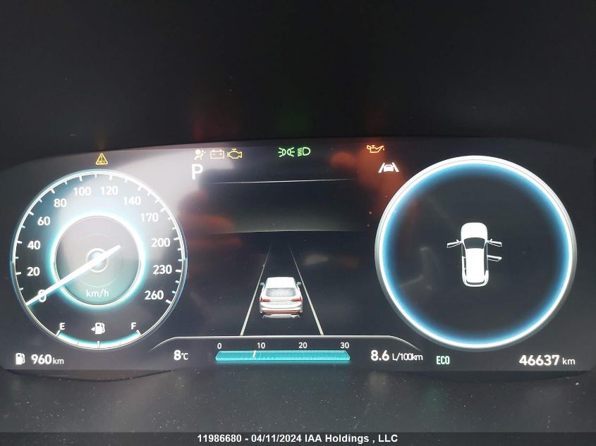 2021 Hyundai Santa Fe Limited VIN: KM8S5DA10MU011647 Lot: 11986680