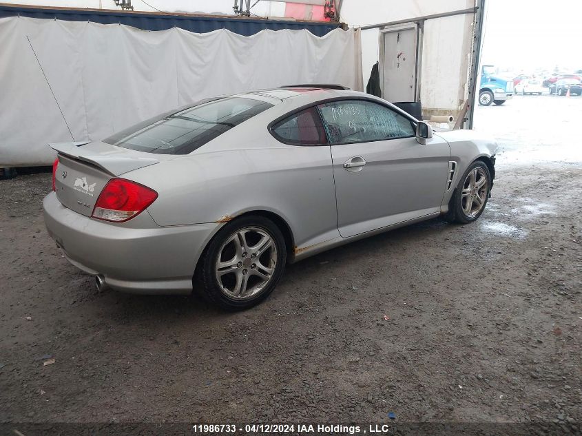 2006 Hyundai Tiburon VIN: KMHHN65F86U197646 Lot: 11986733