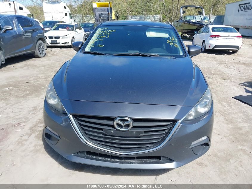 2014 Mazda Mazda3 VIN: JM1BM1U73E1152575 Lot: 11986760