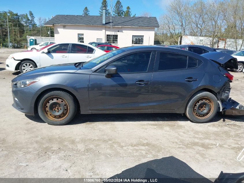 2014 Mazda Mazda3 VIN: JM1BM1U73E1152575 Lot: 11986760