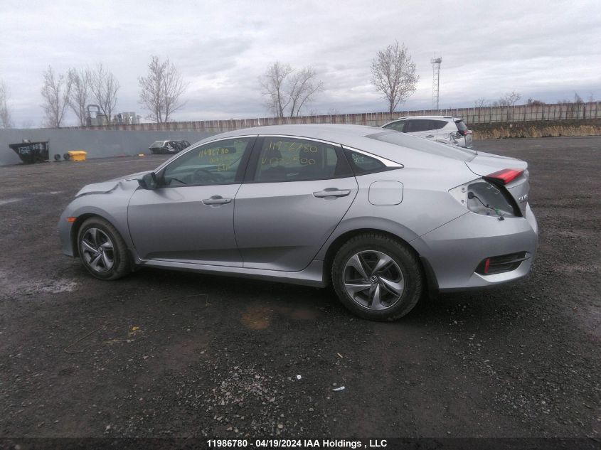 2019 Honda Civic Lx VIN: 2HGFC2F56KH002500 Lot: 11986780