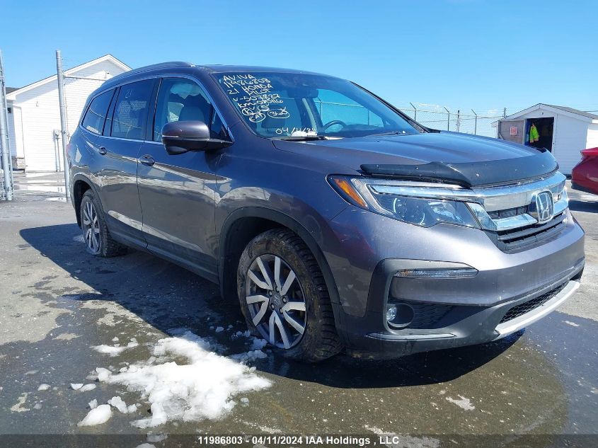 2021 Honda Pilot VIN: 5FNYF6H73MB507827 Lot: 11986803