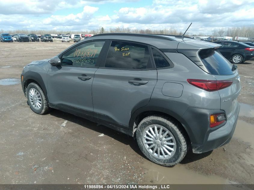 2021 Hyundai Kona Essential VIN: KM8K12AAXMU603430 Lot: 11986894