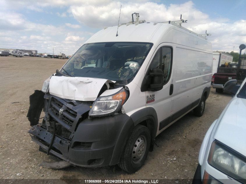 2018 Ram Promaster 2500 2500 High VIN: 3C6TRVDG3JE103596 Lot: 11986988