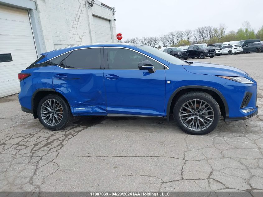 2022 Lexus Rx 450H VIN: 2T2YGMDA7NC081774 Lot: 11987039