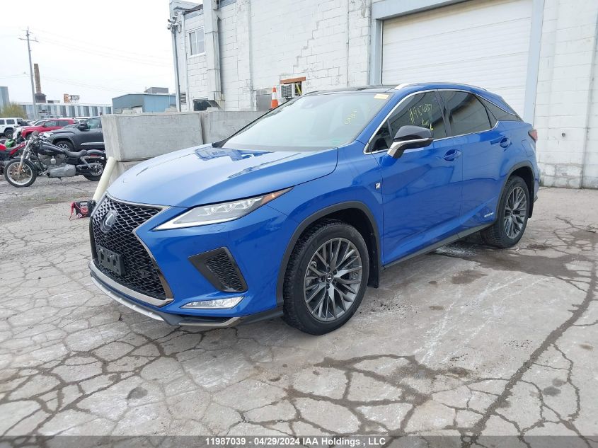 2022 Lexus Rx 450H VIN: 2T2YGMDA7NC081774 Lot: 11987039