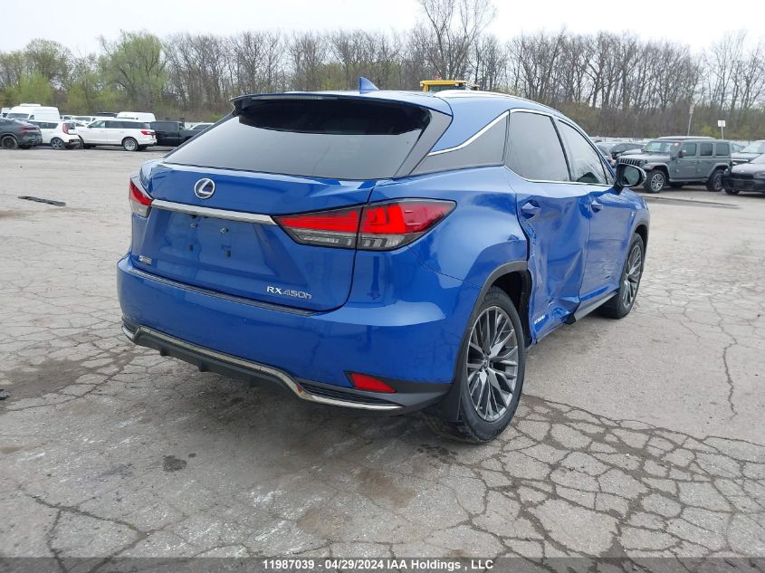 2022 Lexus Rx 450H VIN: 2T2YGMDA7NC081774 Lot: 11987039