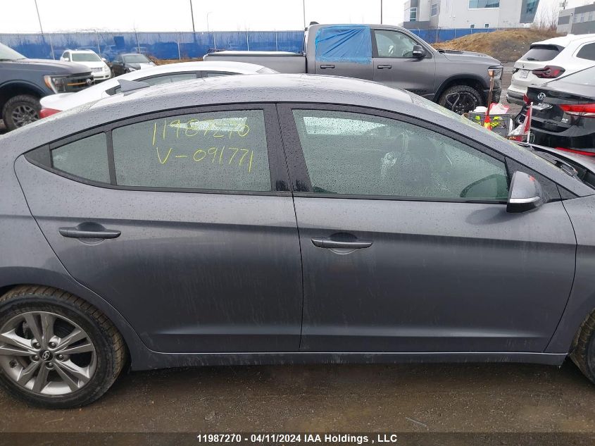 2017 Hyundai Elantra VIN: KMHD84LF7HU091771 Lot: 11987270