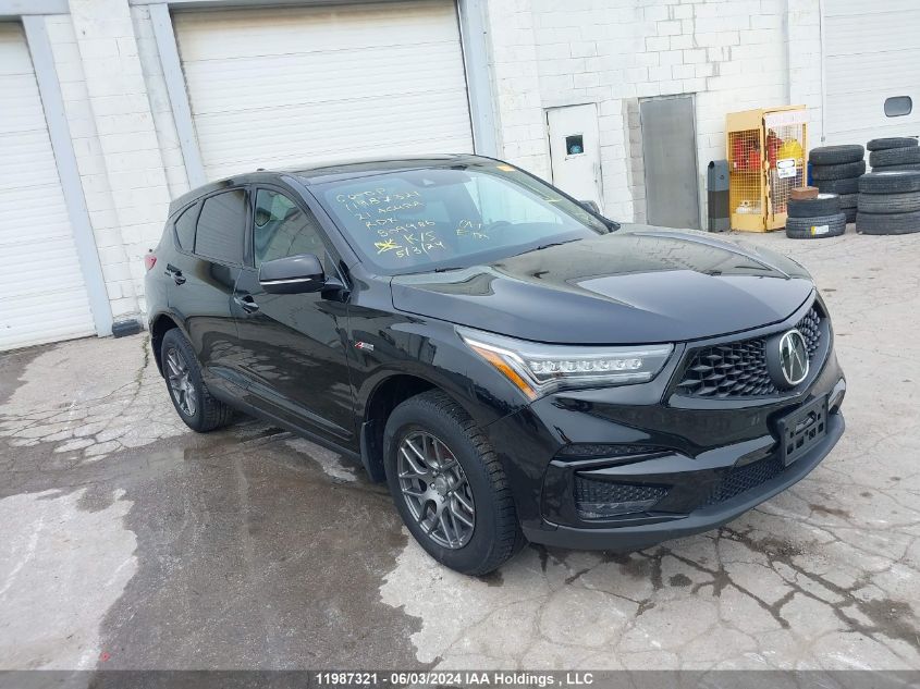 2021 Acura Rdx VIN: 5J8TC2H68ML809986 Lot: 11987321