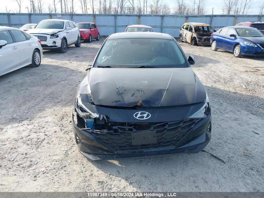 2022 Hyundai Elantra Preferred Ivt With Sun And Tech Package VIN: KMHLM4AG4NU362431 Lot: 11987349