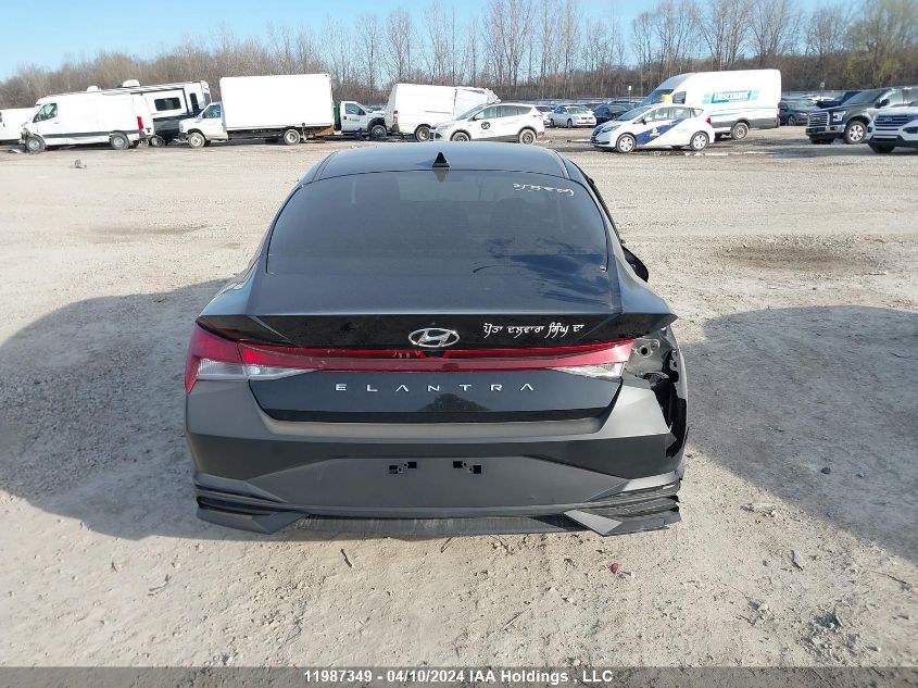 2022 Hyundai Elantra Preferred Ivt With Sun And Tech Package VIN: KMHLM4AG4NU362431 Lot: 11987349