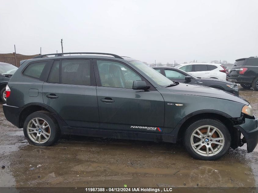 2006 BMW X3 2.5I VIN: WBXPA73476WC53590 Lot: 11987388