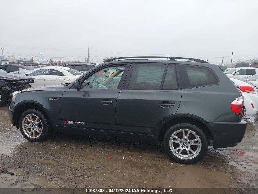 2006 BMW X3 2.5I VIN: WBXPA73476WC53590 Lot: 11987388