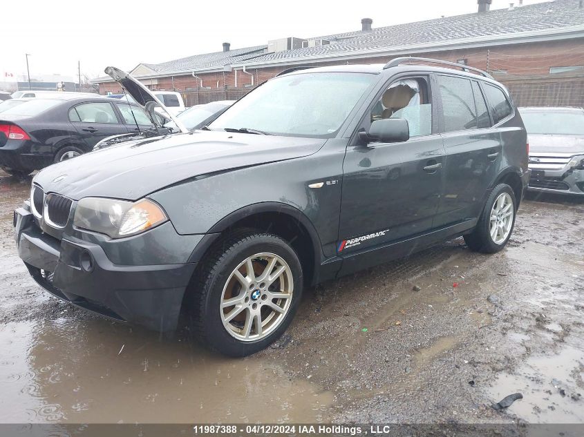 2006 BMW X3 2.5I VIN: WBXPA73476WC53590 Lot: 11987388