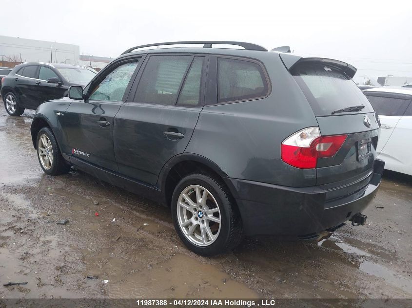 2006 BMW X3 2.5I VIN: WBXPA73476WC53590 Lot: 11987388