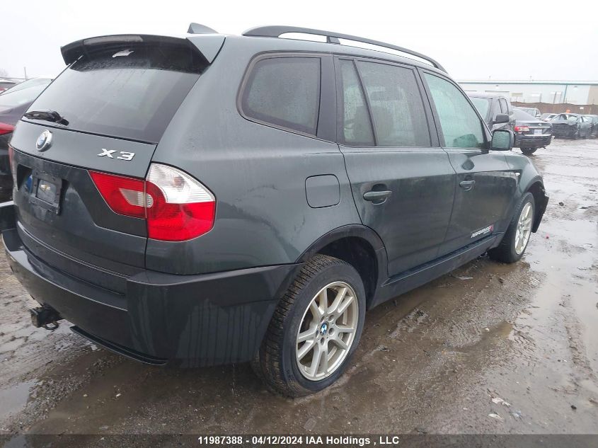 2006 BMW X3 2.5I VIN: WBXPA73476WC53590 Lot: 11987388