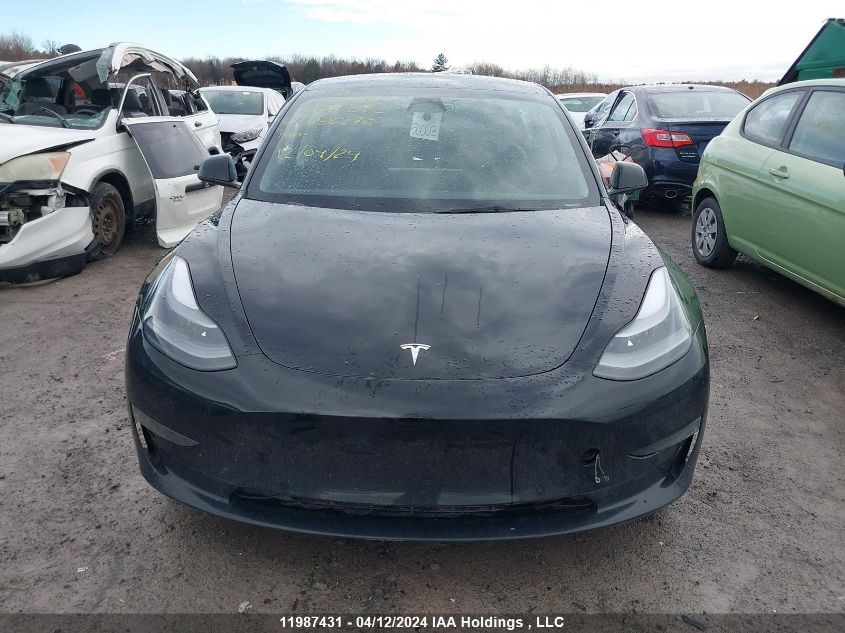 2022 Tesla Model 3 VIN: 5YJ3E1EA3NF352276 Lot: 11987431