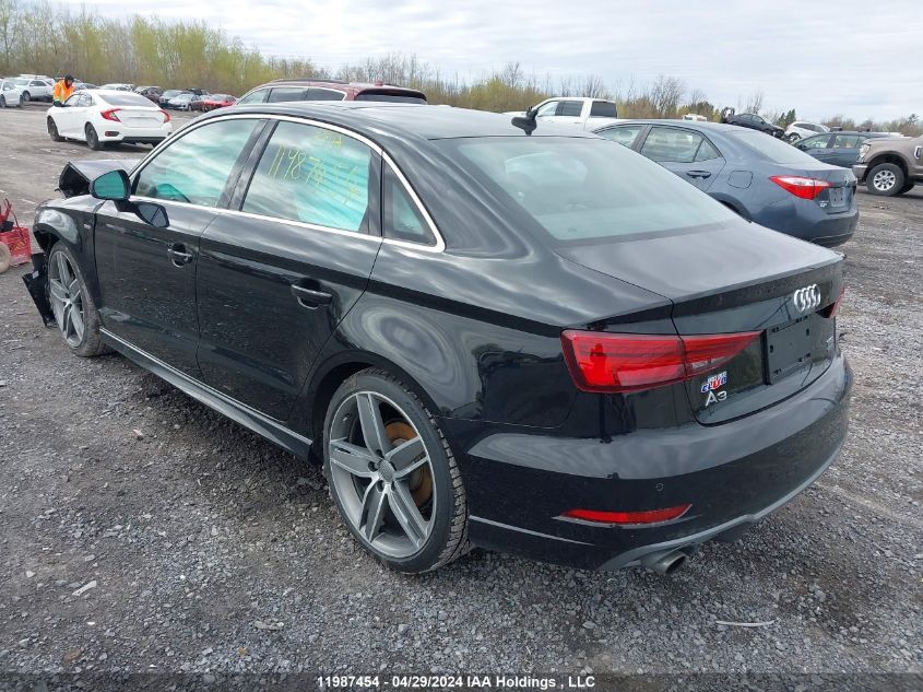 2018 Audi A3 Sedan VIN: WAUK8GFF1J1000507 Lot: 11987454