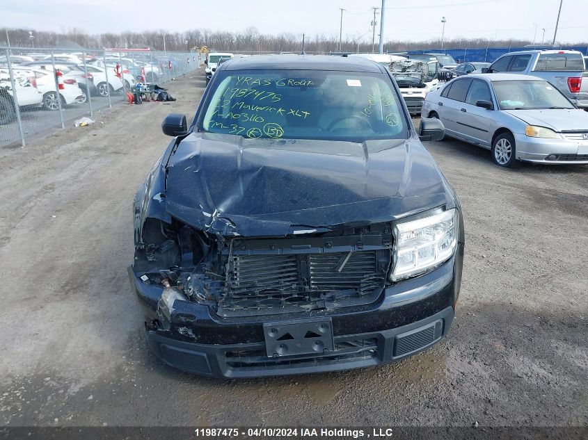 2022 Ford Maverick Xlt VIN: 3FTTW8F9XNRA03110 Lot: 11987475
