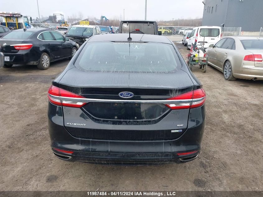 2017 Ford Fusion Se VIN: 3FA6P0T90HR268001 Lot: 11987484