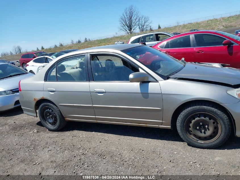 2004 Honda Civic Sdn VIN: 2HGES16674H901242 Lot: 11987538