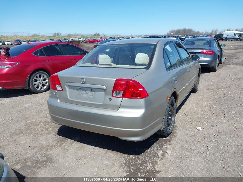 2004 Honda Civic Sdn VIN: 2HGES16674H901242 Lot: 11987538