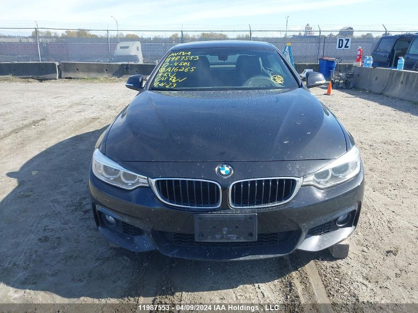 2017 BMW 4 Series VIN: WBA4U1C34H5A16265 Lot: 11987553