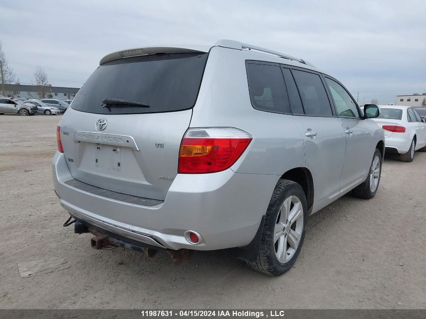 2008 Toyota Highlander Limited VIN: JTEES42A682038843 Lot: 11987631