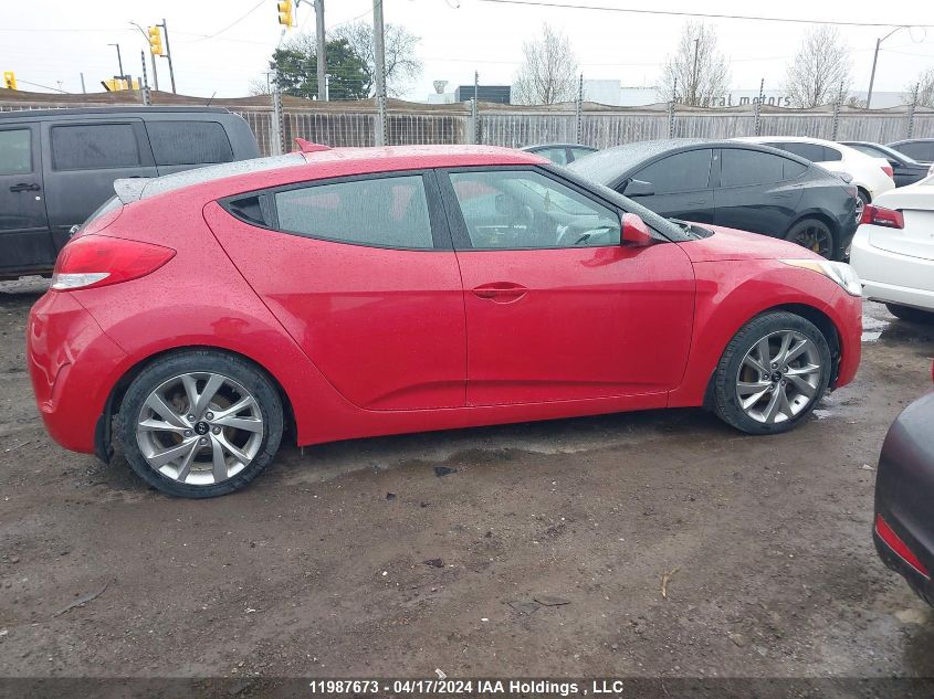 2016 Hyundai Veloster Se VIN: KMHTC6AD5GU284376 Lot: 44584654