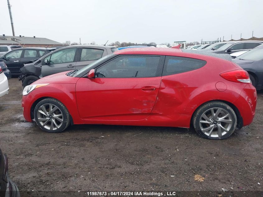 2016 Hyundai Veloster Se VIN: KMHTC6AD5GU284376 Lot: 44584654