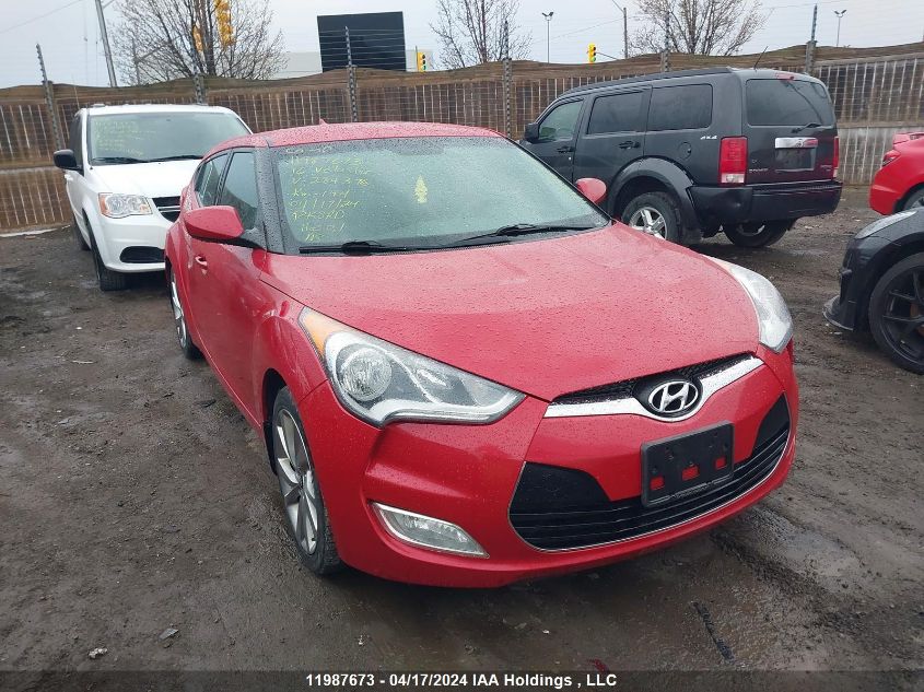 2016 Hyundai Veloster Se VIN: KMHTC6AD5GU284376 Lot: 44584654