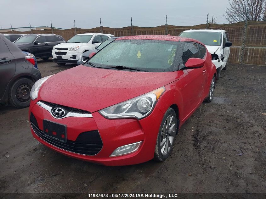 2016 Hyundai Veloster Se VIN: KMHTC6AD5GU284376 Lot: 44584654