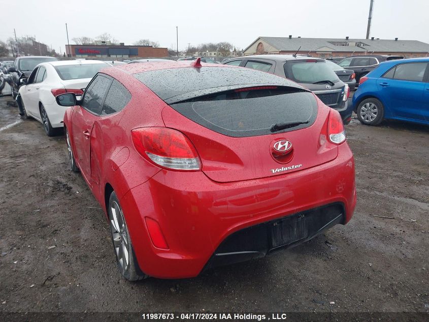 2016 Hyundai Veloster Se VIN: KMHTC6AD5GU284376 Lot: 44584654